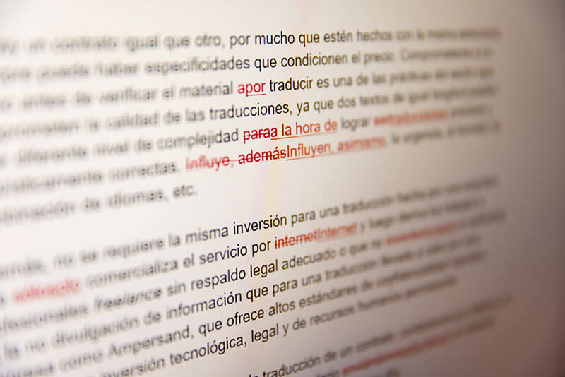Correcció de textos per empreses